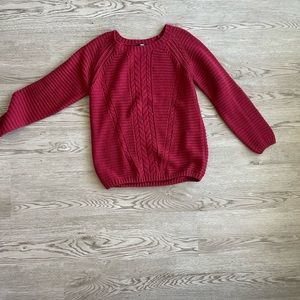 red knit sweater for sale